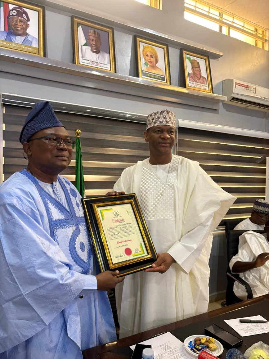 NPC honours Dr. Nasir Olaitan Raji-Mustapha for his immense contribution in NPC