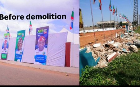 Tinubu Campaign Office Pulled Down in Makurdi Following State Government Directive