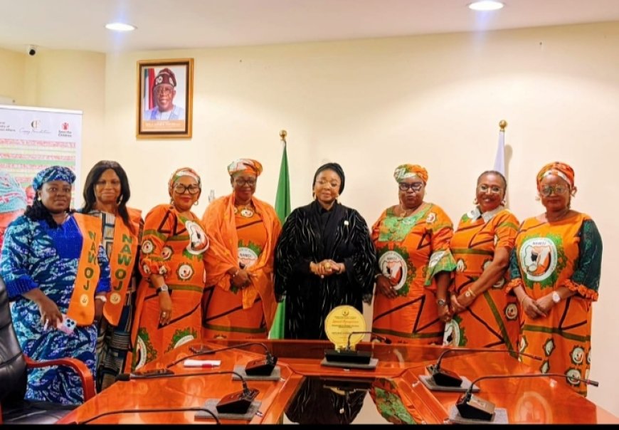 NAWOJ Honours Women Affairs Minister with ‘Trailblazer in Women Political Representation’ Award