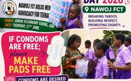 Menstrual Health is a Right, Not a Privilege – NAWOJ FCT Calls for Greater Support for Women and Girls