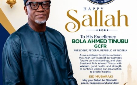 *EID-EL-ADHA MESSAGE BY ALHAJI BOLAJI RAJI, DIRECTOR GENERAL AND CONVENER, THE GAME CHANGER GROUP, TO PRESIDENT BOLA AHMED TINUBU AND NIGERIANS*